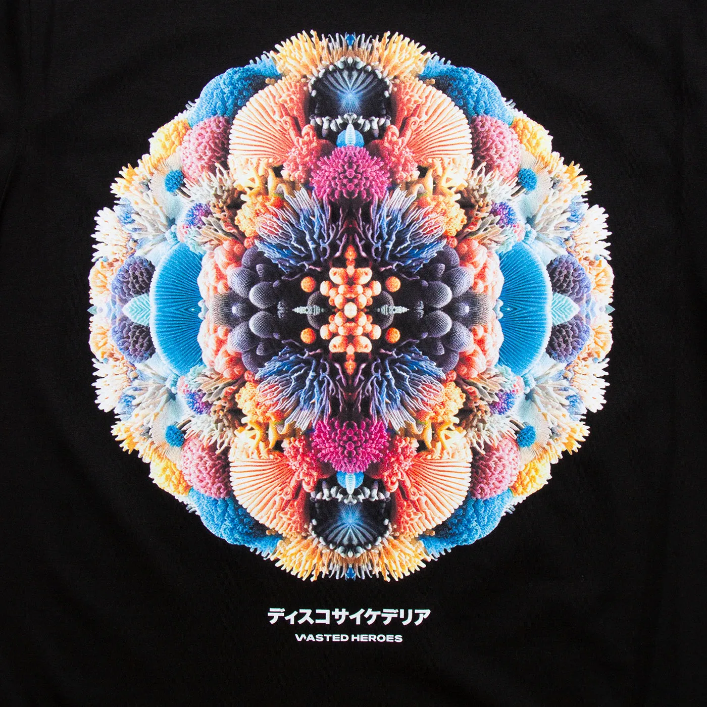 027 Disco Psychedelia Back Print - Tshirt - Black