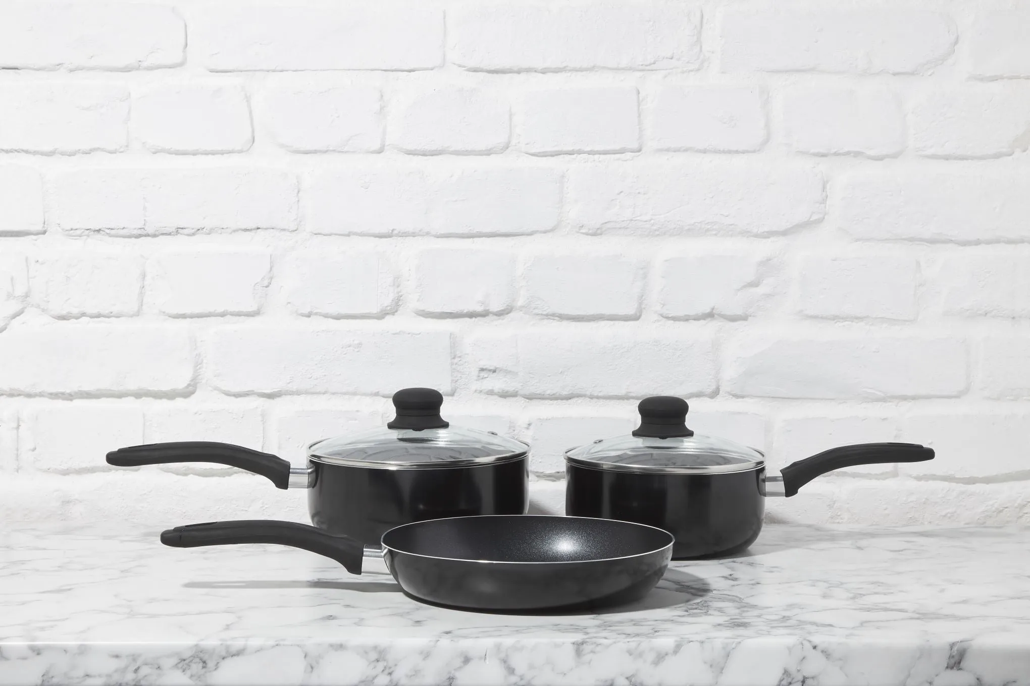 3-Piece Saucepan & Frying Pan Set