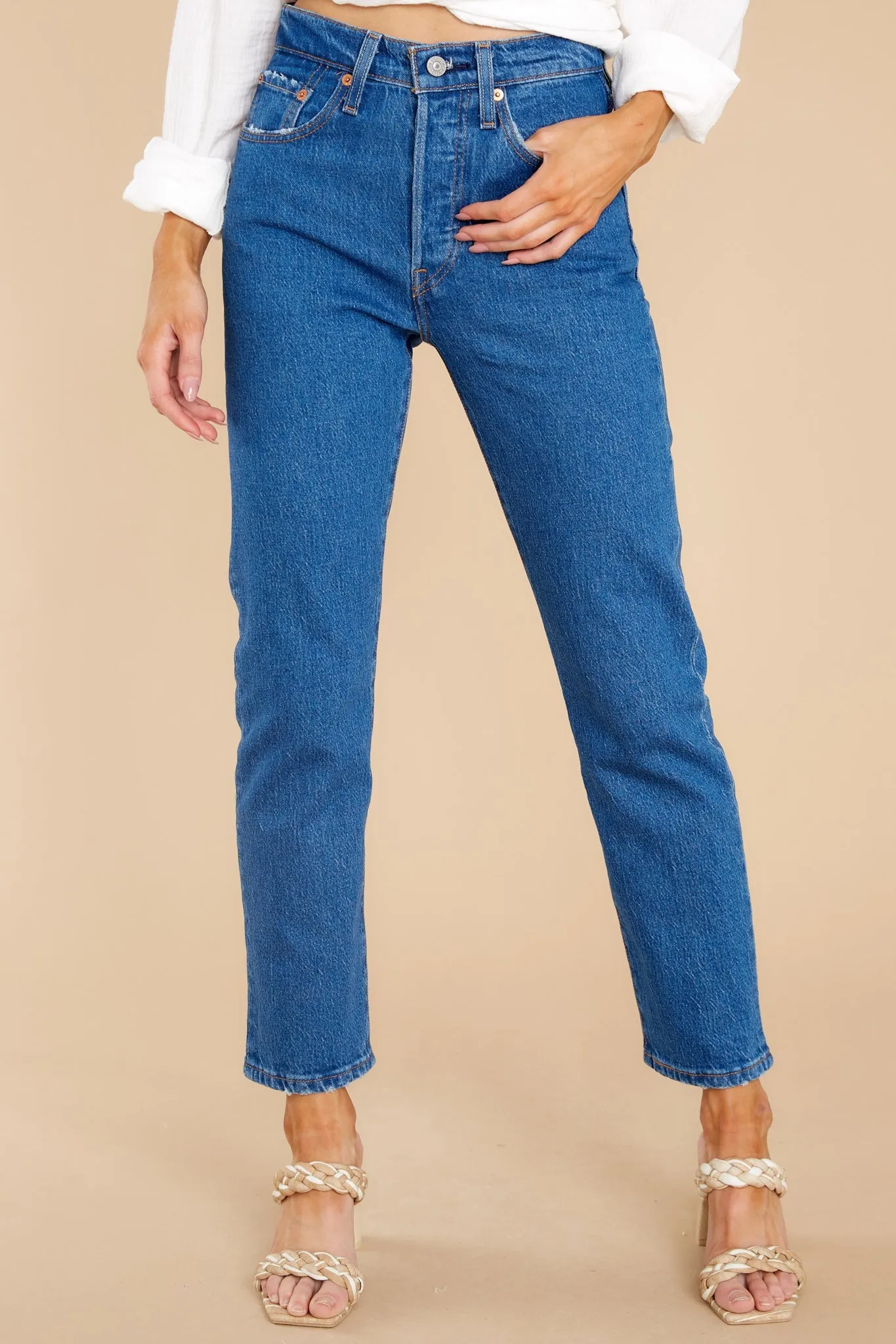 501® Original Cropped Jeans in Jazz Pop