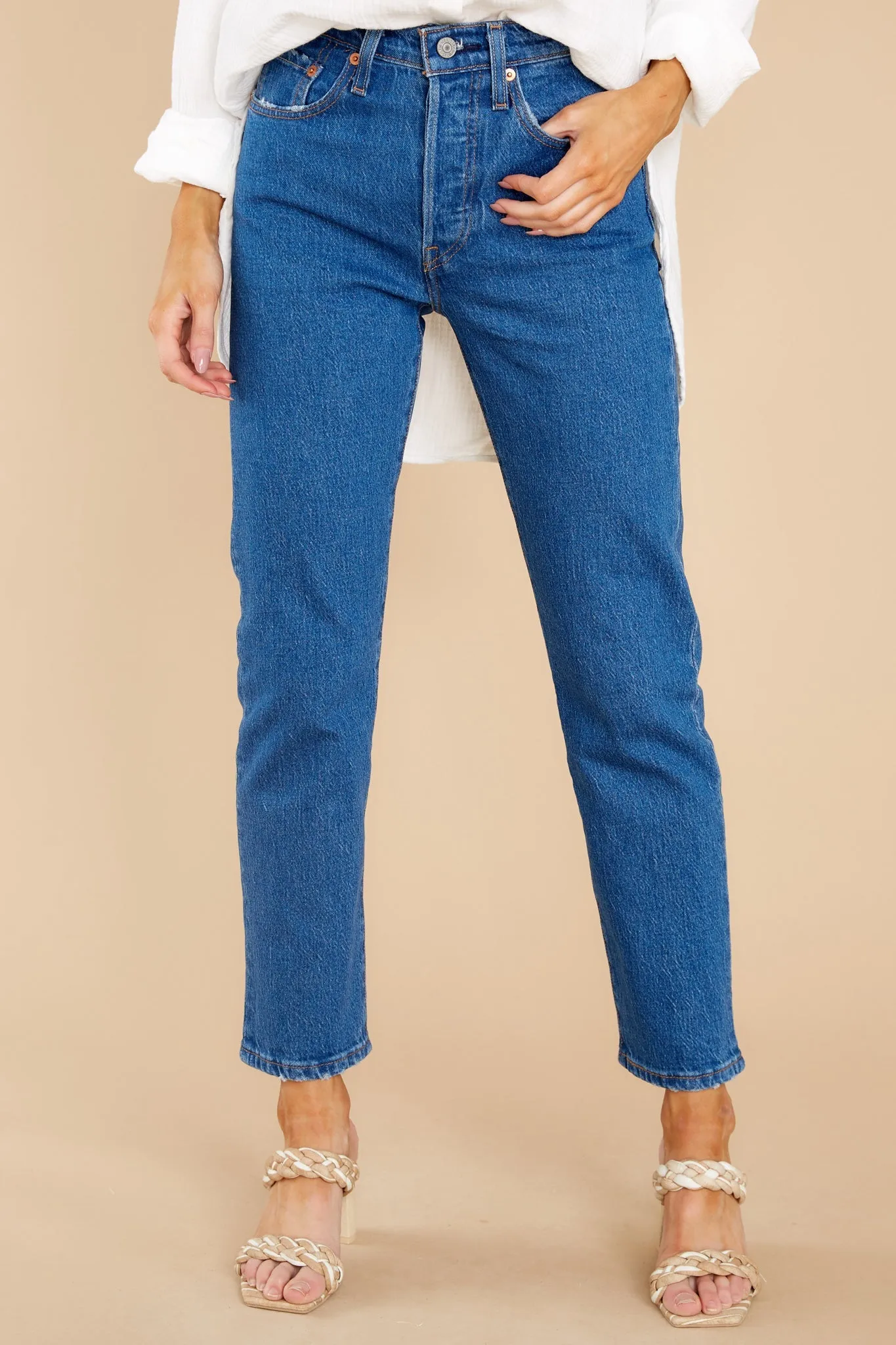 501® Original Cropped Jeans in Jazz Pop