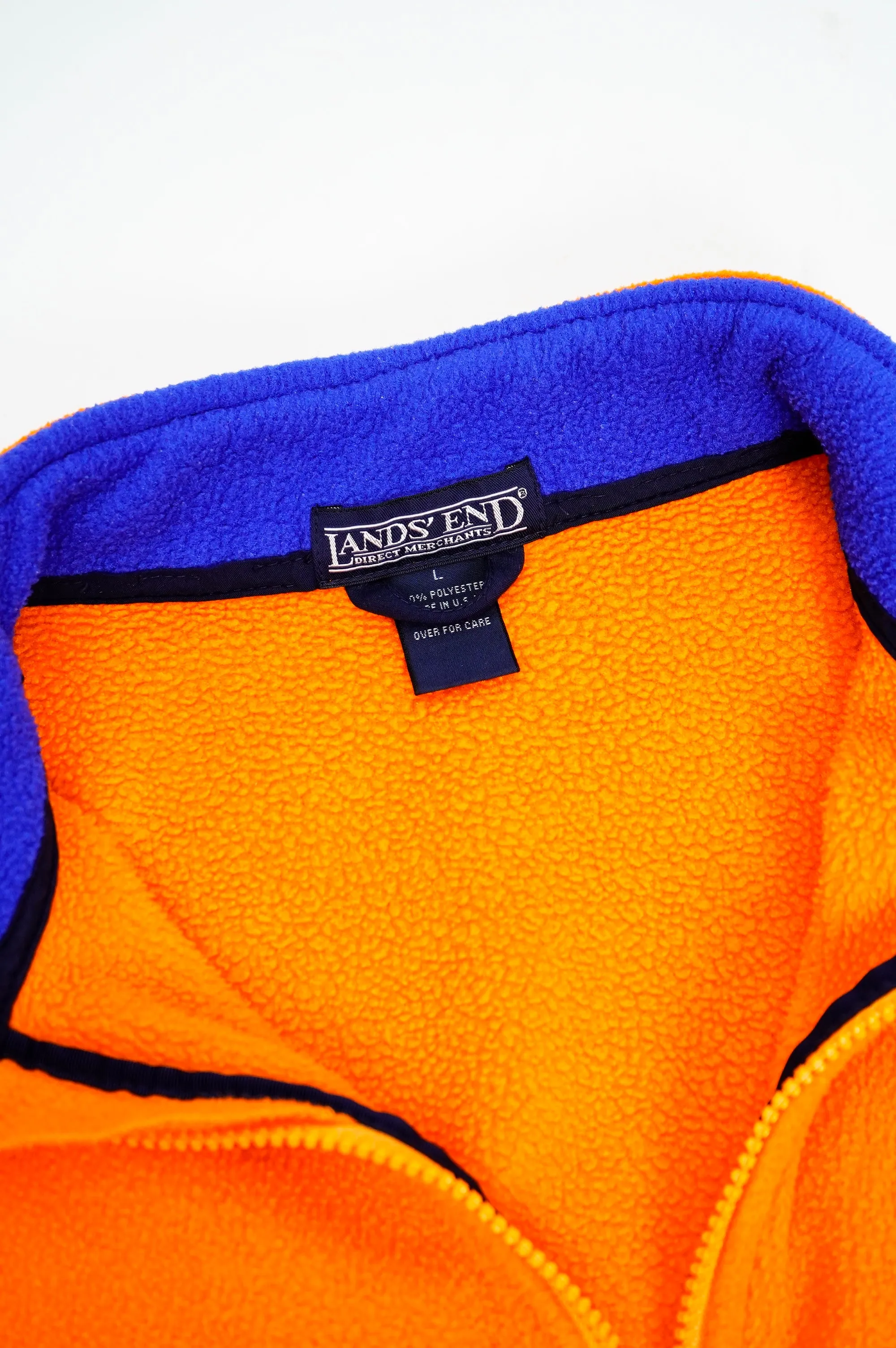 90’s "LANDS' END" -Zip Fleece Jacket-