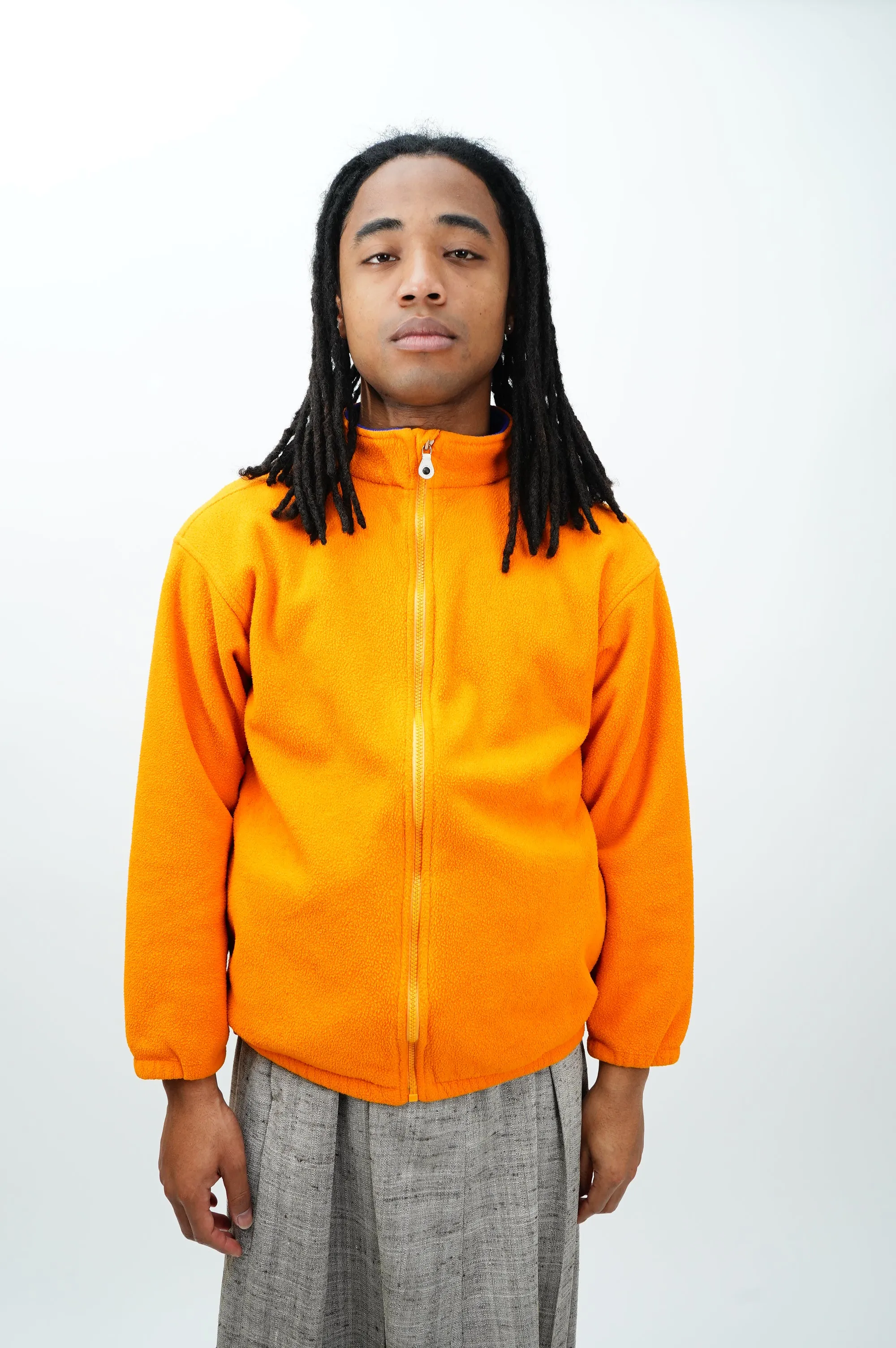 90’s "LANDS' END" -Zip Fleece Jacket-