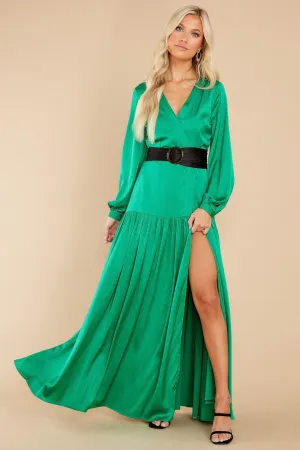 A Vogue Idea Emerald Green Maxi Dress