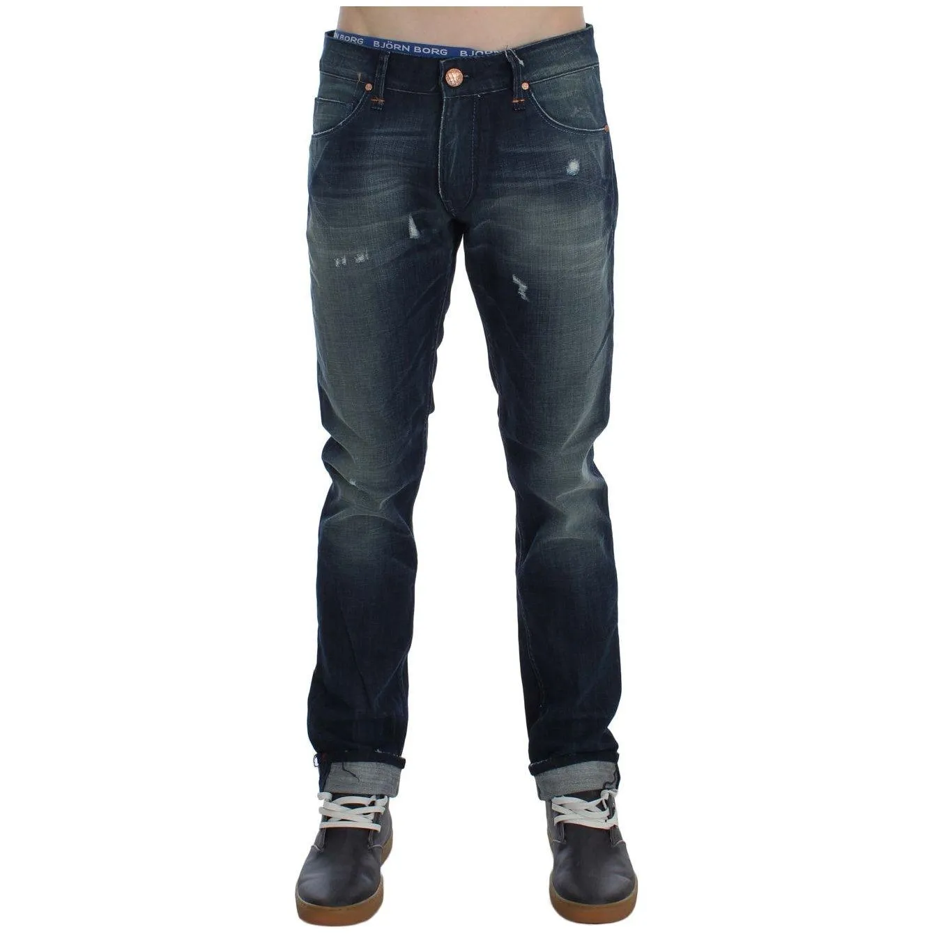 Acht Sleek Slim Fit Italian Denim Jeans