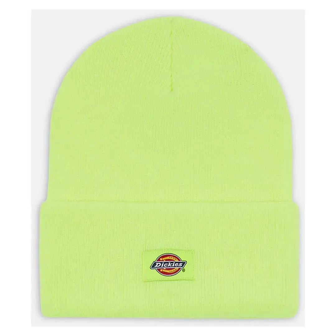 Acrylic Cuffed Beanie - Neon Yellow by Dickies