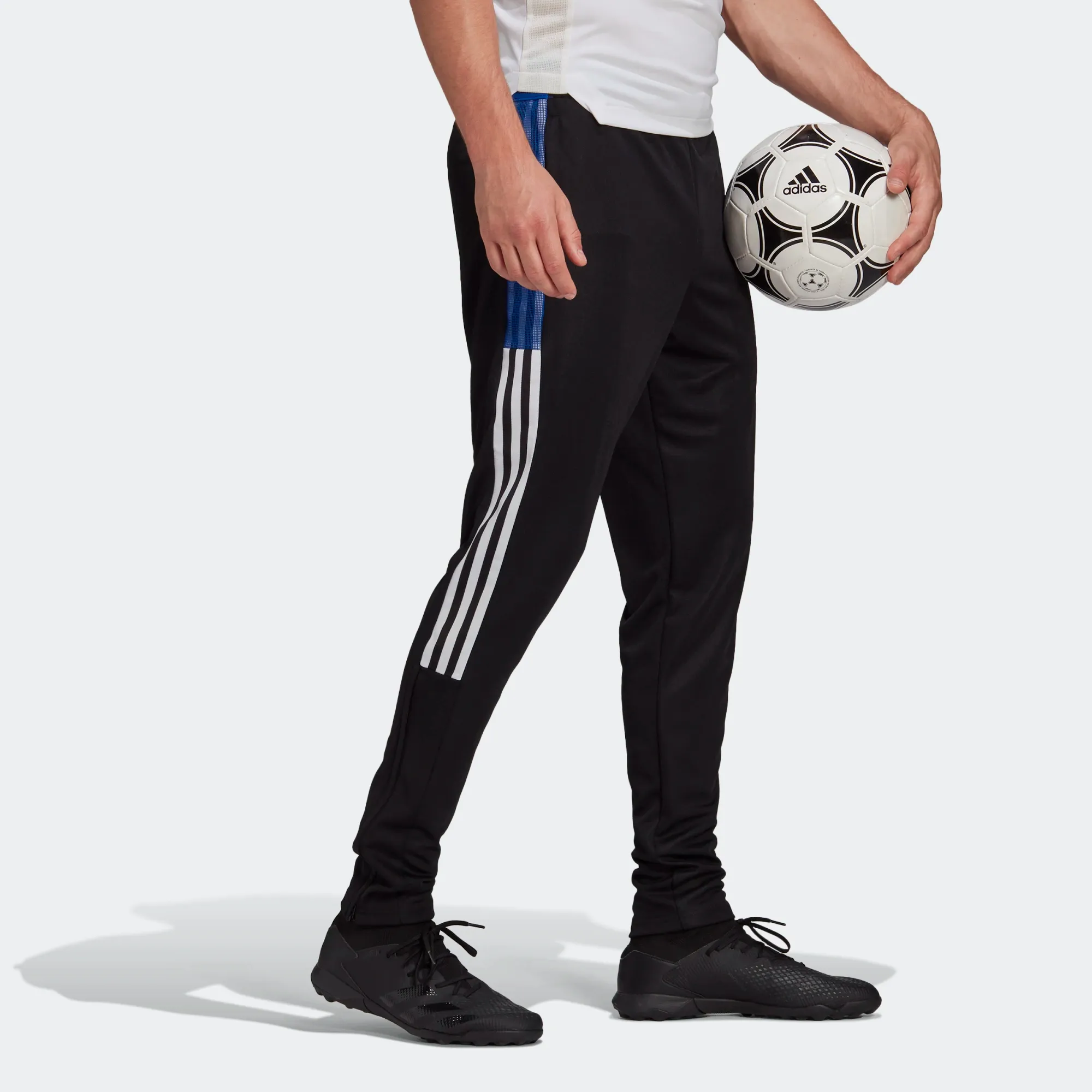 Adidas Men's Tiro 21 Track Pants - Black / Royal Blue