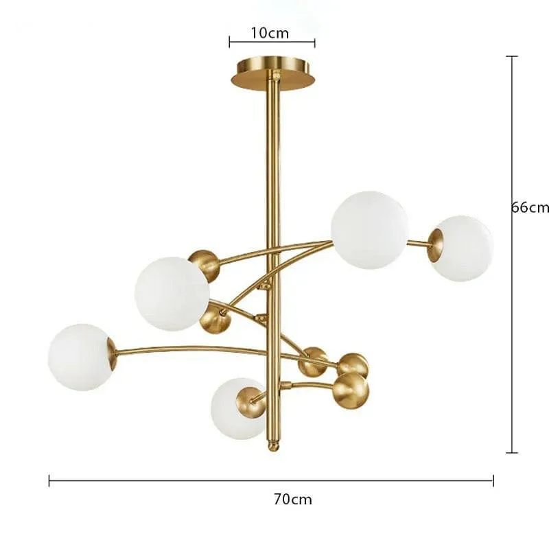 Aina - Postmodern Magic Simple Nordic 5-Light Chandelier