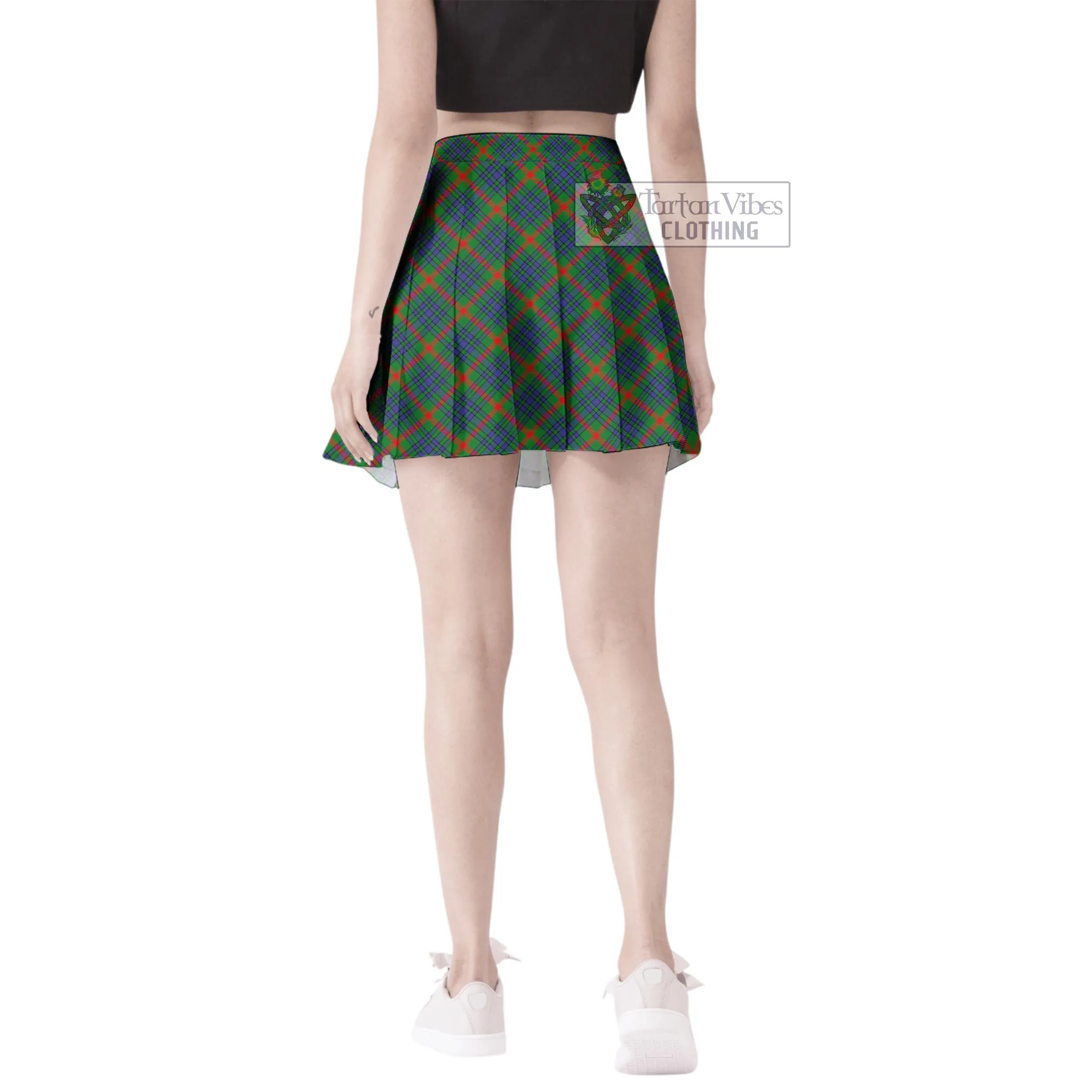 Aiton Tartan Women's Plated Mini Skirt