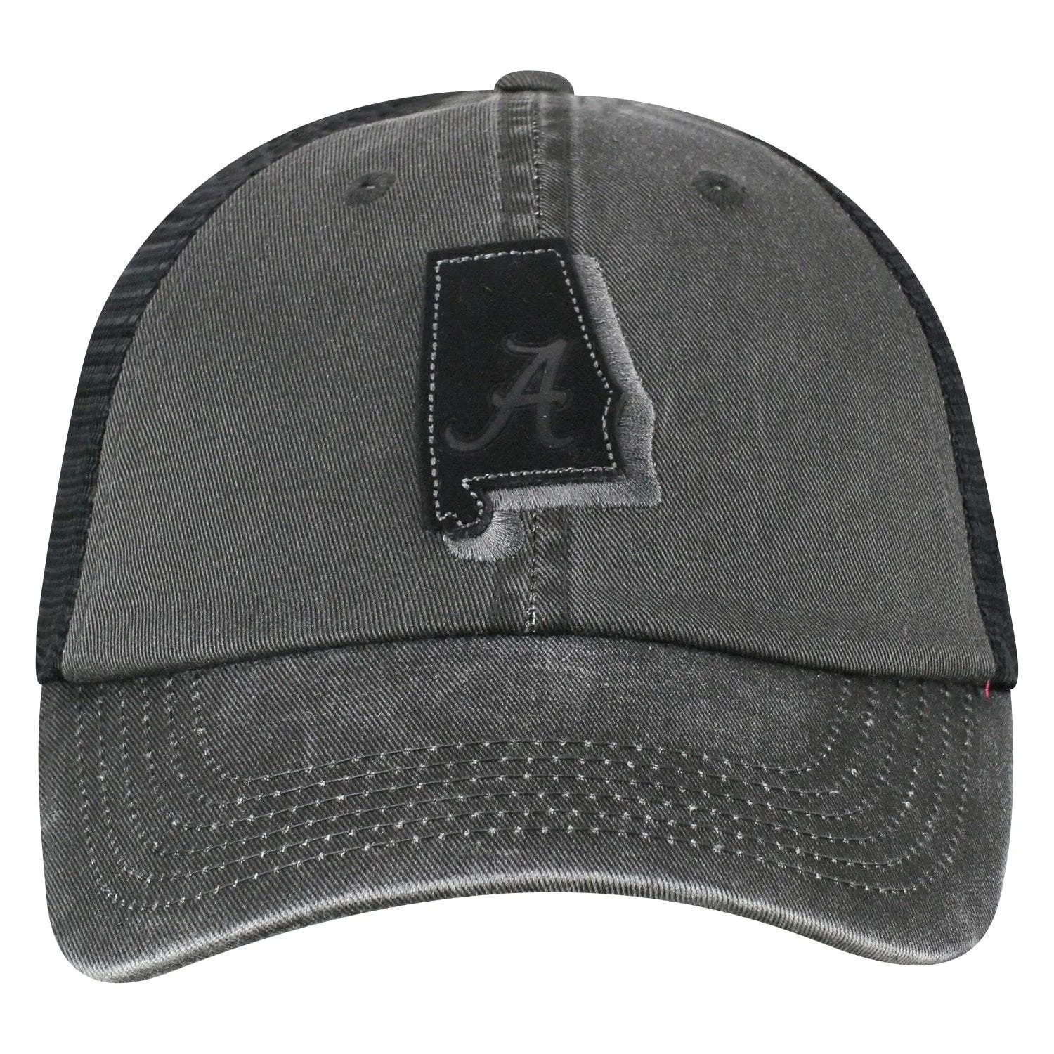 Alabama Crimson Tide TOW Black "Land" Mesh Adj. Relax Hat Cap