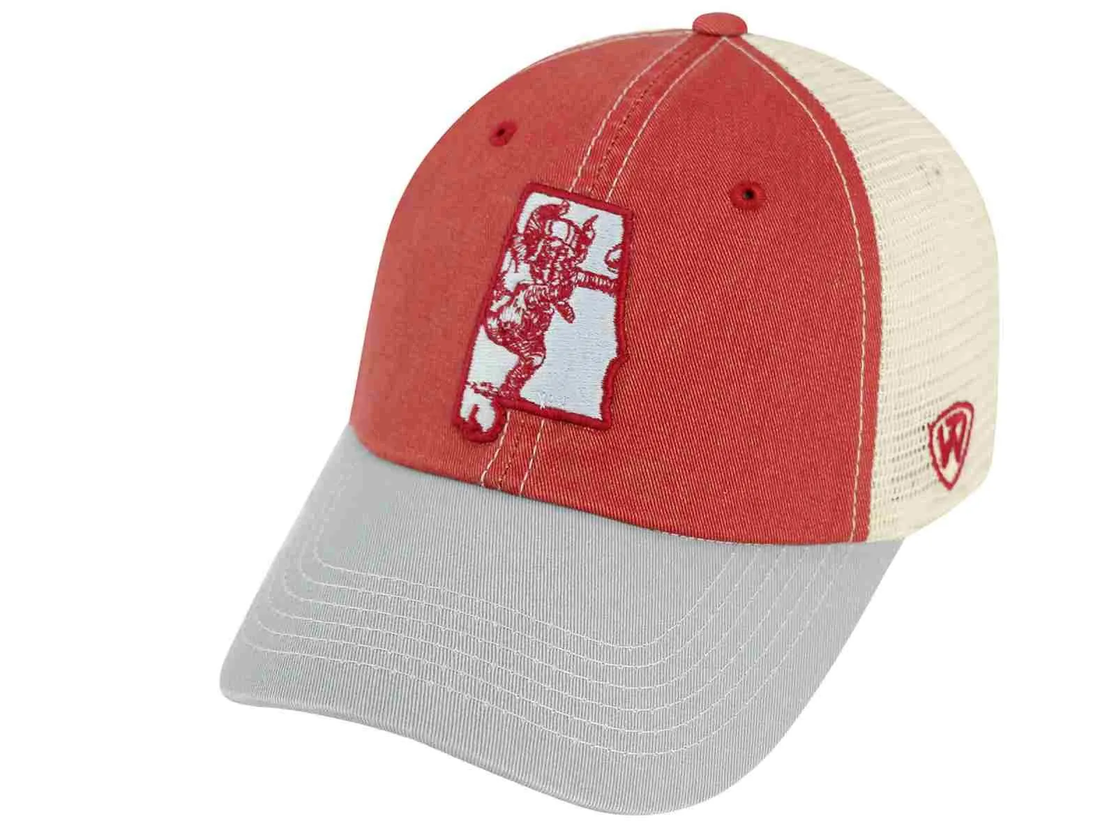 Alabama Crimson Tide TOW United Mesh Vintage Logo Adj Snapback Relax Fit Hat Cap