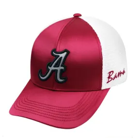 Alabama Crimson Tide TOW Women Crimson White Satina Mesh Adjustable Hat Cap