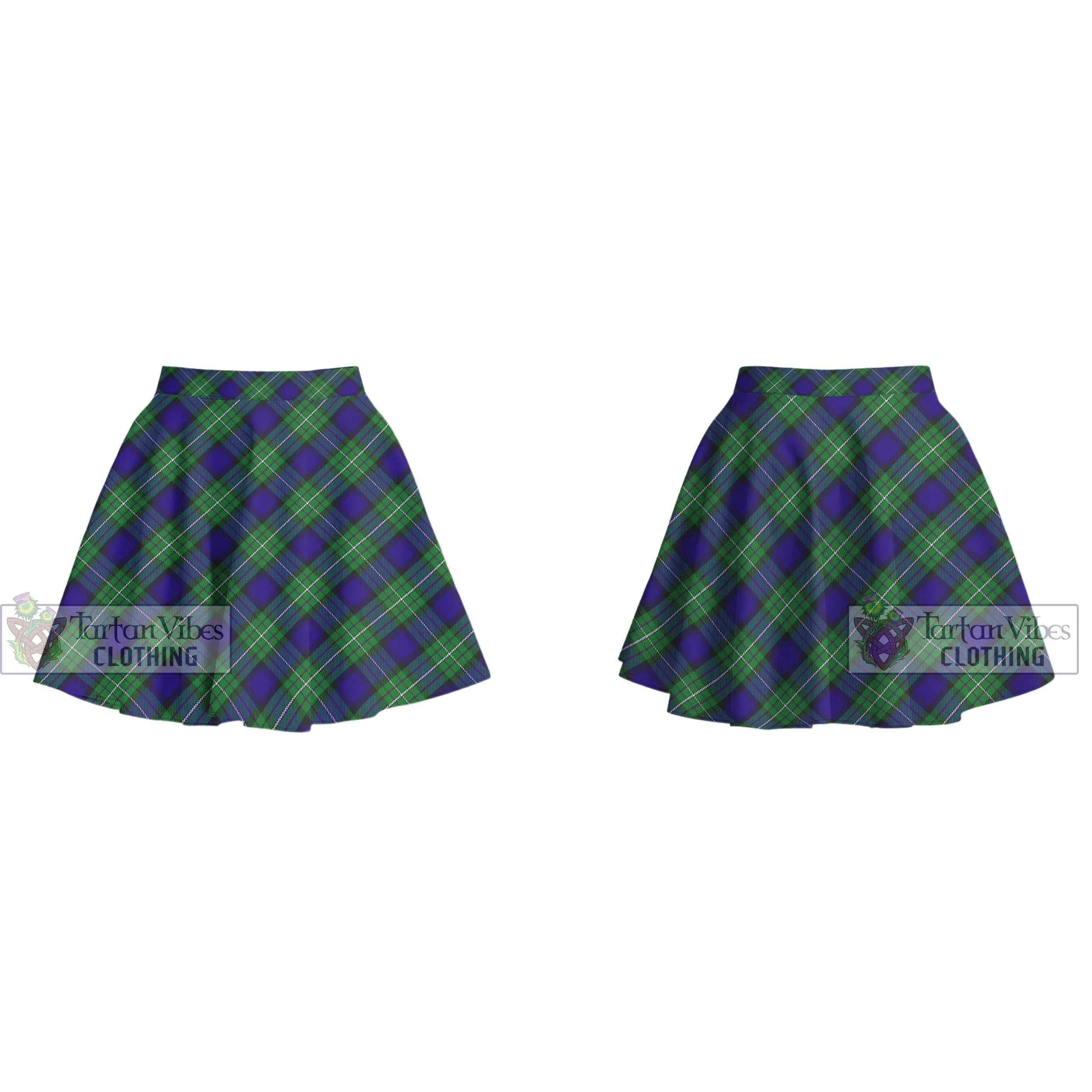 Alexander Tartan Women's Plated Mini Skirt