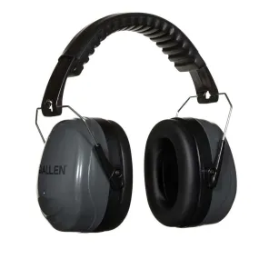 Allen Sound Defender Foldable Safety Earmuffs, Hearing Protection, Black/Gray