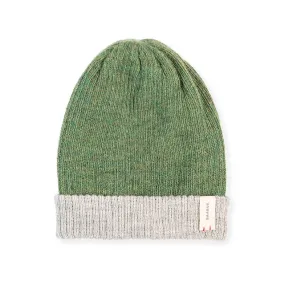 Alpaca Beanies - Reversible Green