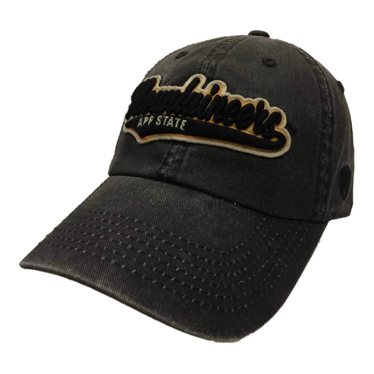 Appalachian State Mountaineers TOW Vintage Black Park Style Adj. Slouch Hat Cap