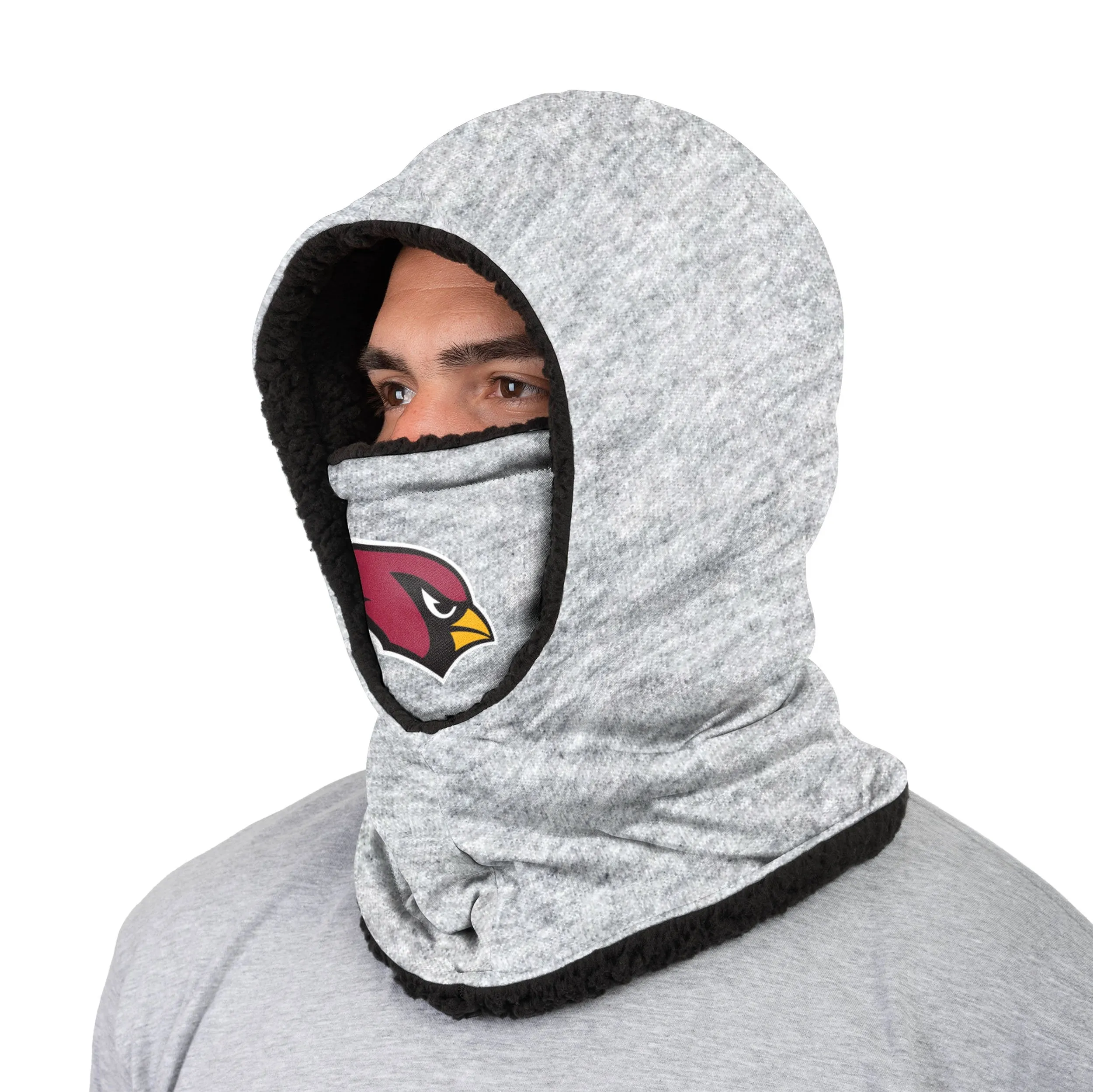 Arizona Cardinals NFL Heather Grey Big Logo Hooded Gaiter