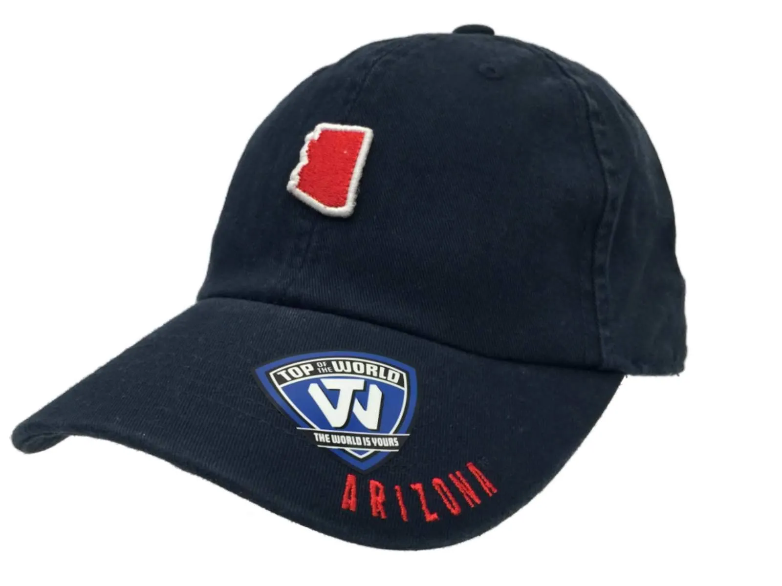 Arizona Wildcats TOW Navy State of Mind Adjustable Strapback Slouch Hat Cap