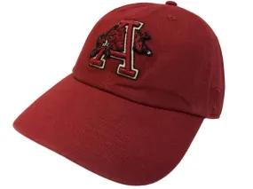 Arkansas Razorbacks TOW Dark Red Vintage Crew Adj. Strapback Slouch Hat Cap