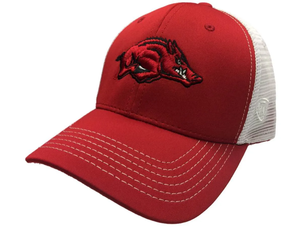 Arkansas Razorbacks TOW Red Ranger Mesh Adjustable Snapback Hat Cap