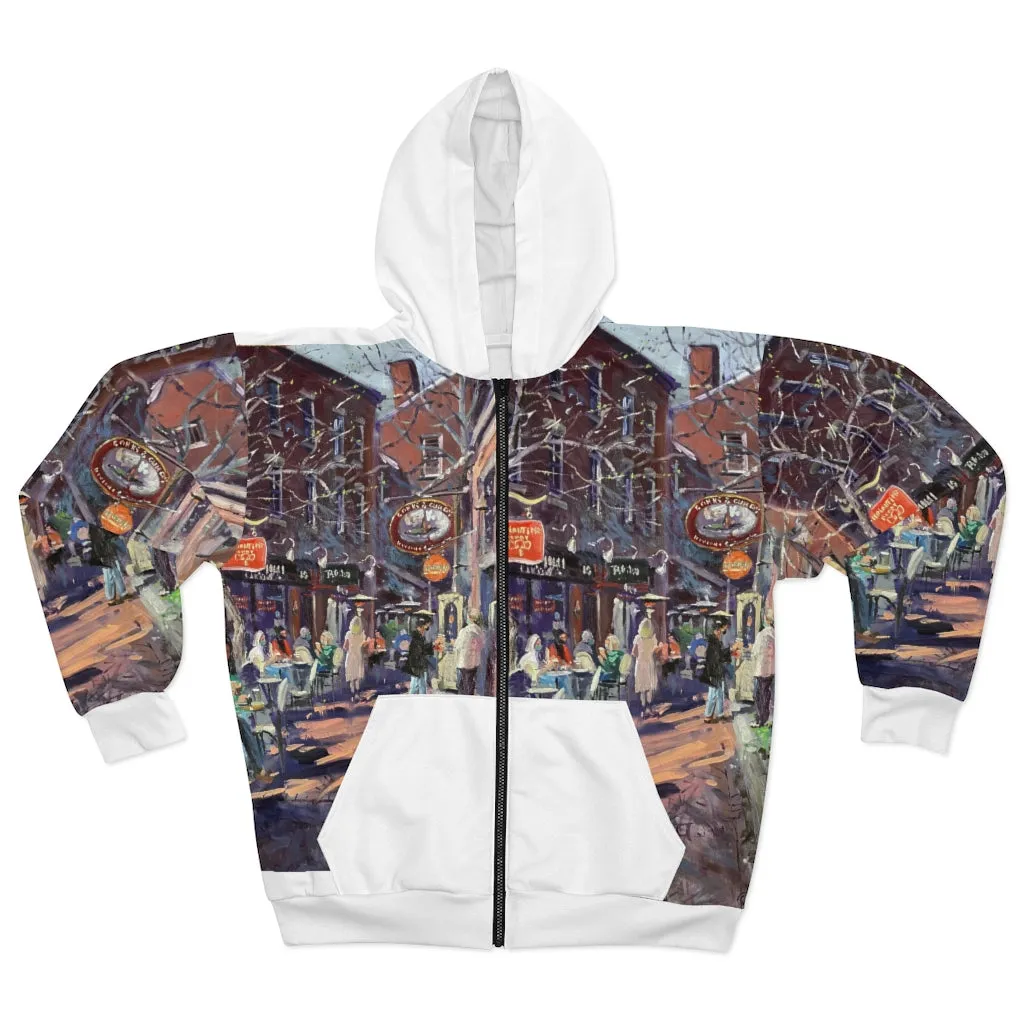 Artwork by Richard Burke Jones - AOP Unisex Zip Hoodie