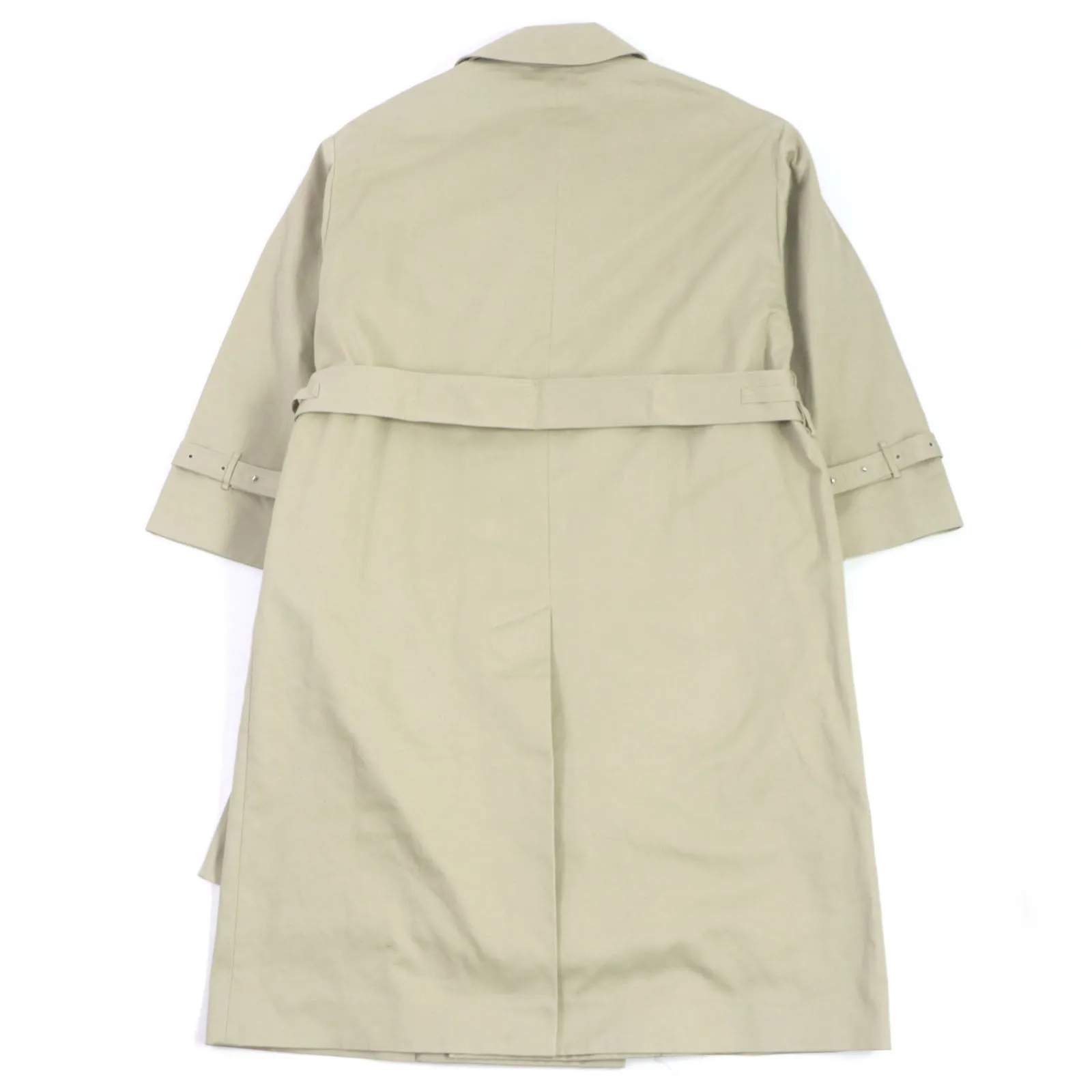 ATON Cotton Oversized Trench Coat Beige