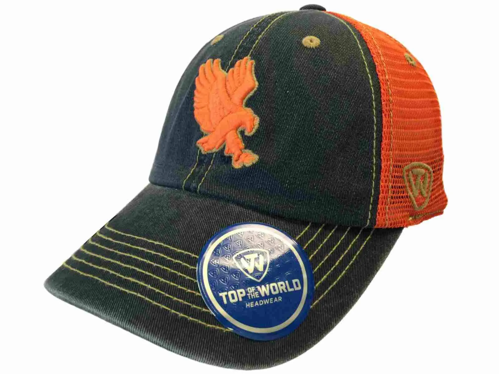 Auburn Tigers TOW Navy Orange Past Mesh Adjustable Snapback Slouch Hat Cap