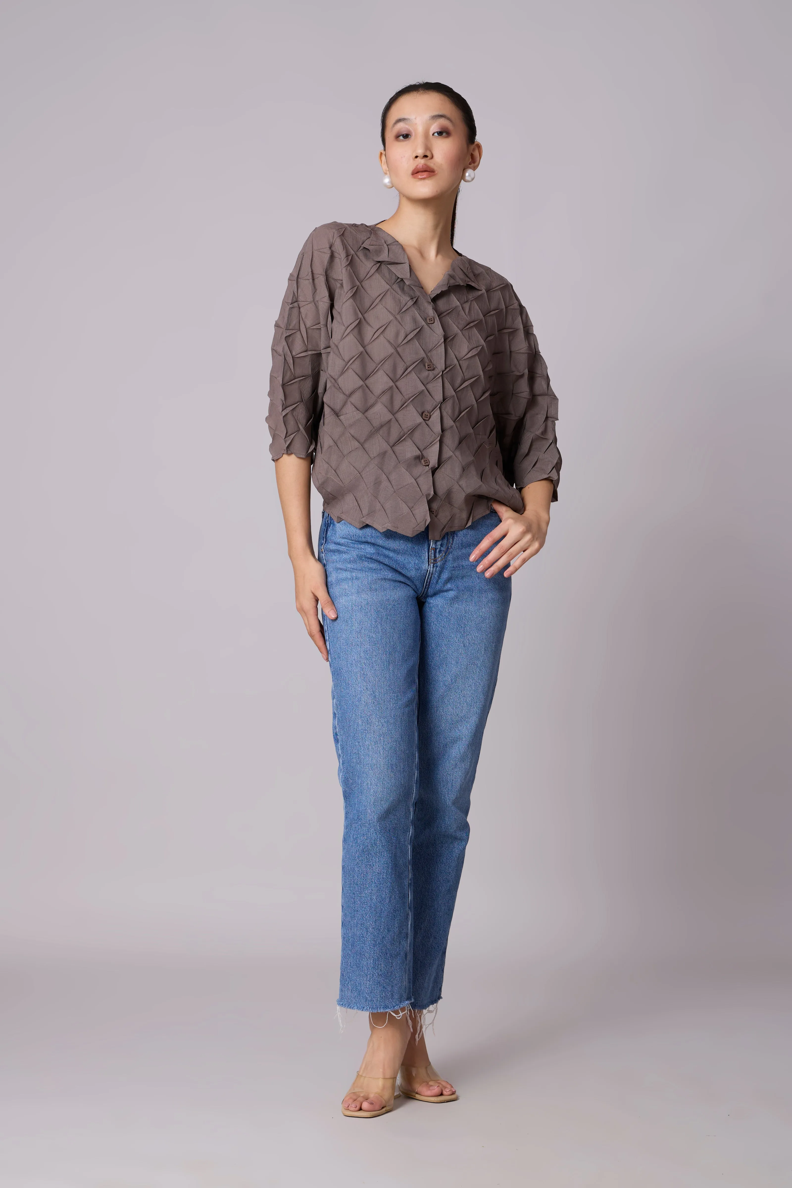 Austin Shirt - Dark Taupe