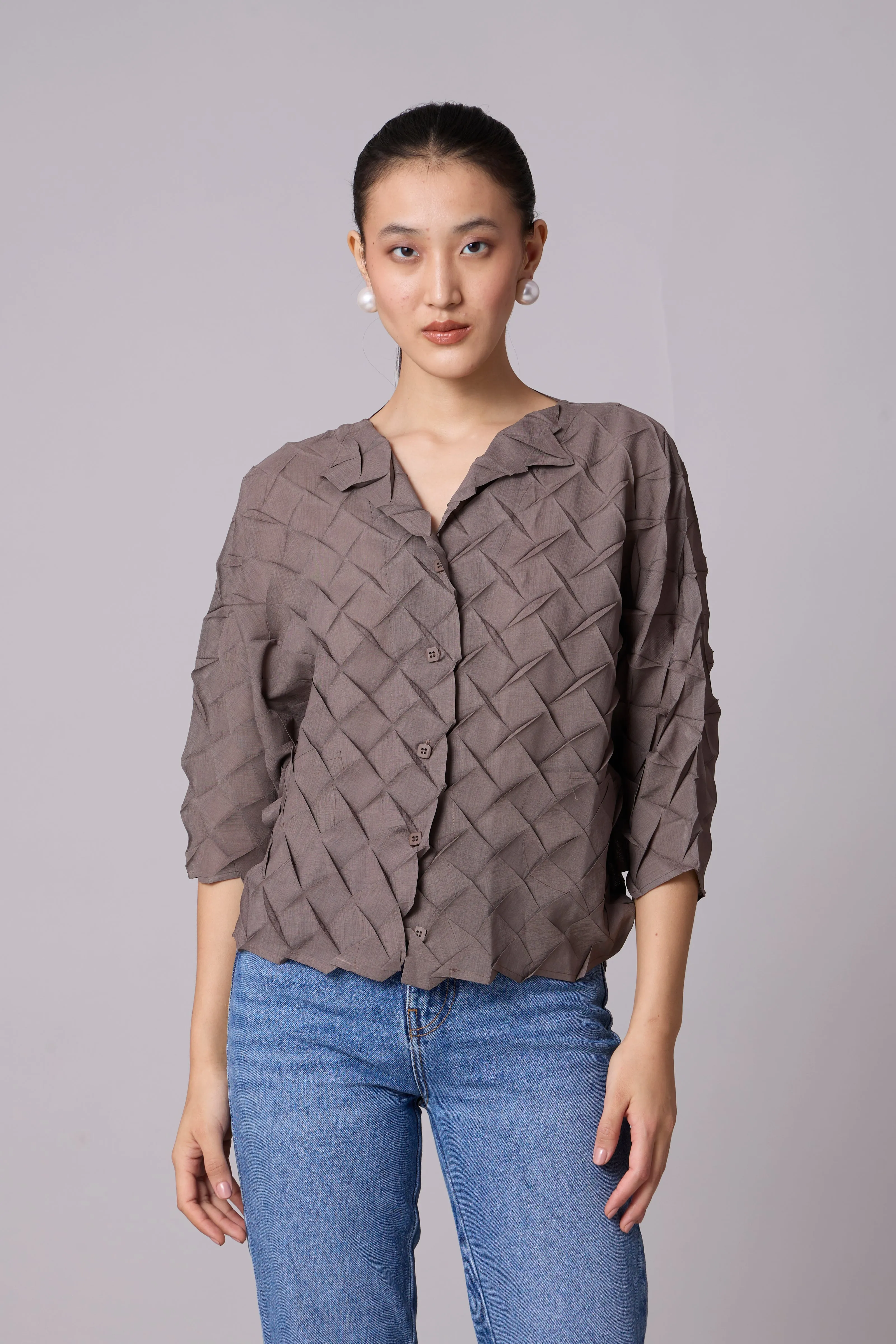 Austin Shirt - Dark Taupe