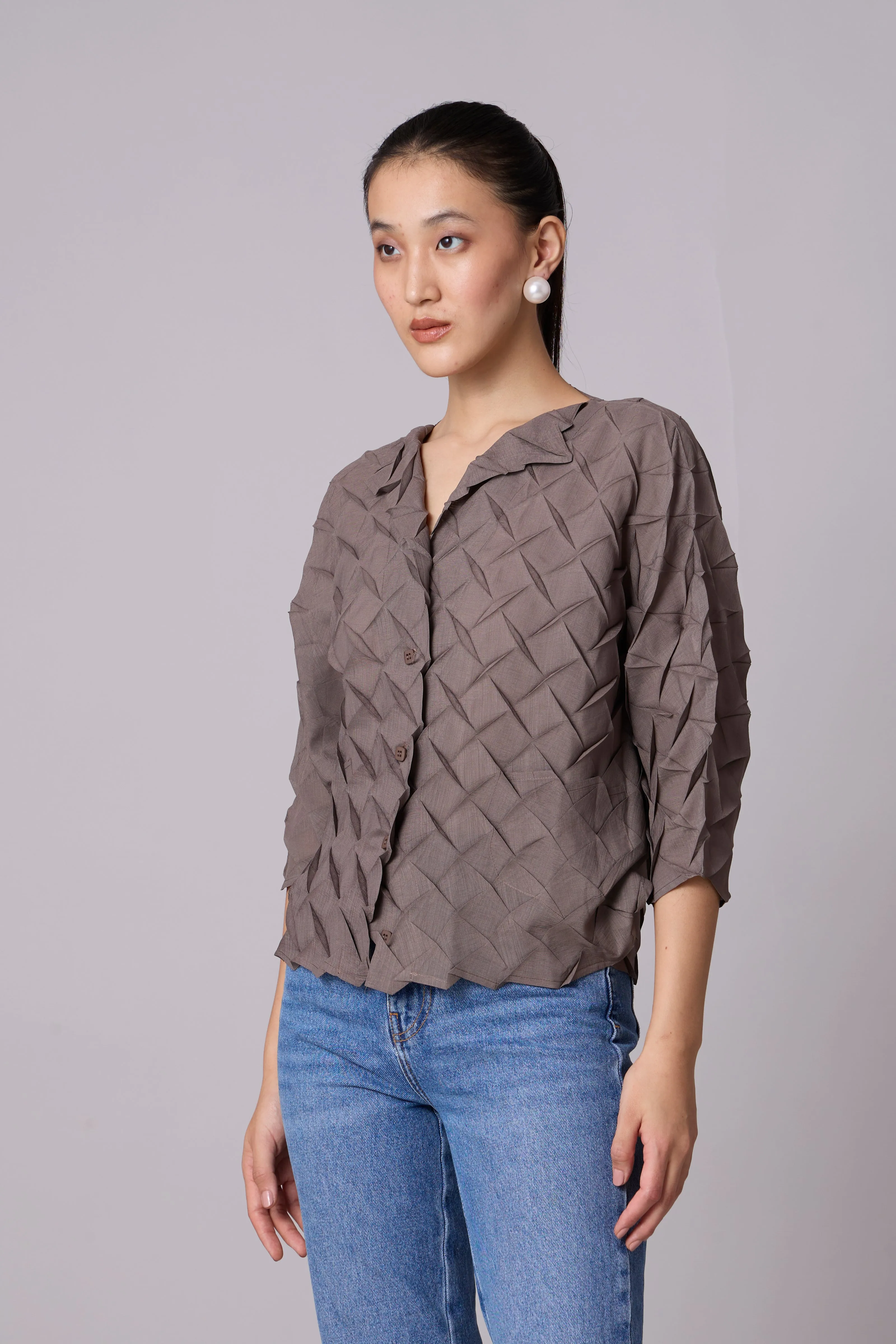 Austin Shirt - Dark Taupe