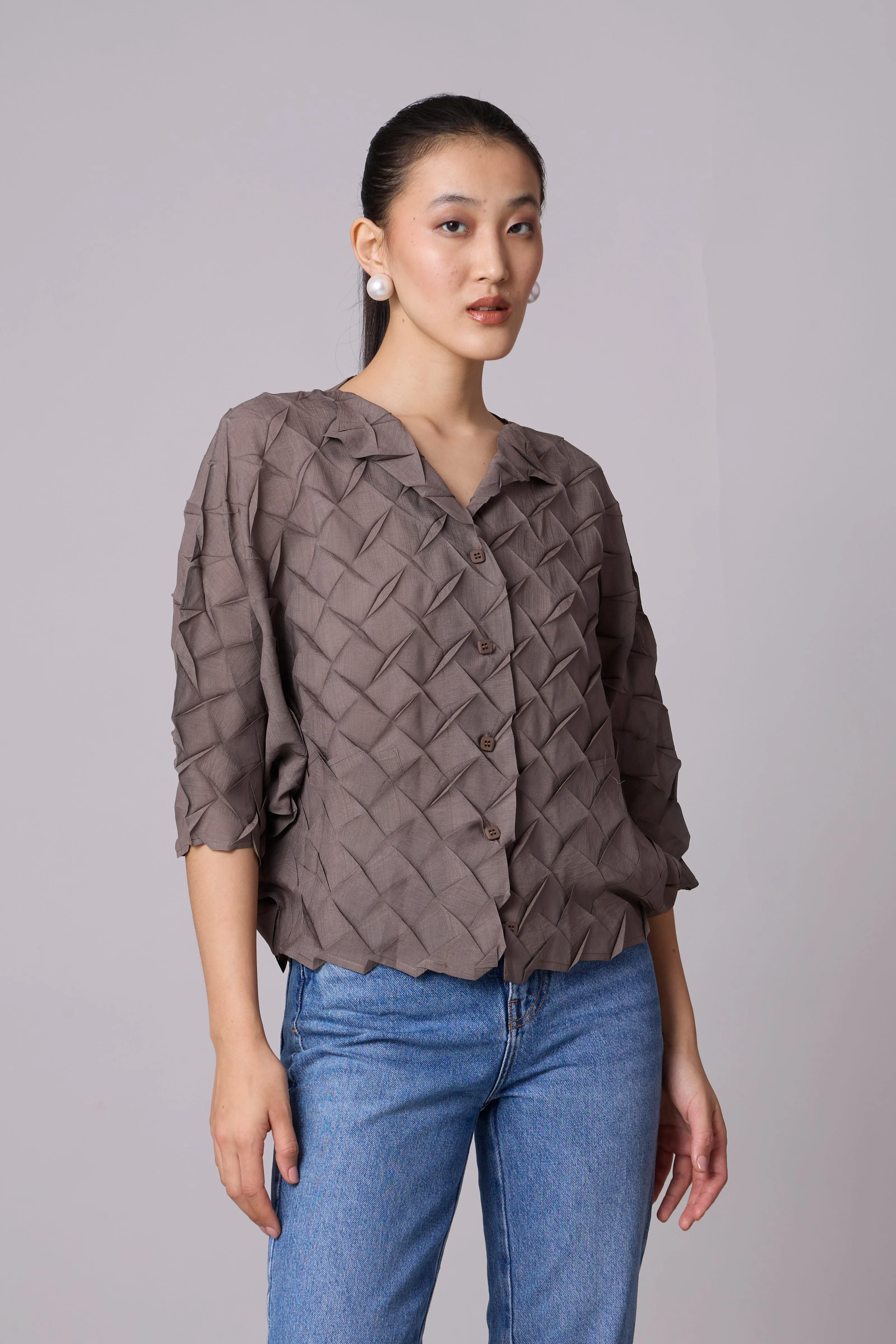 Austin Shirt - Dark Taupe