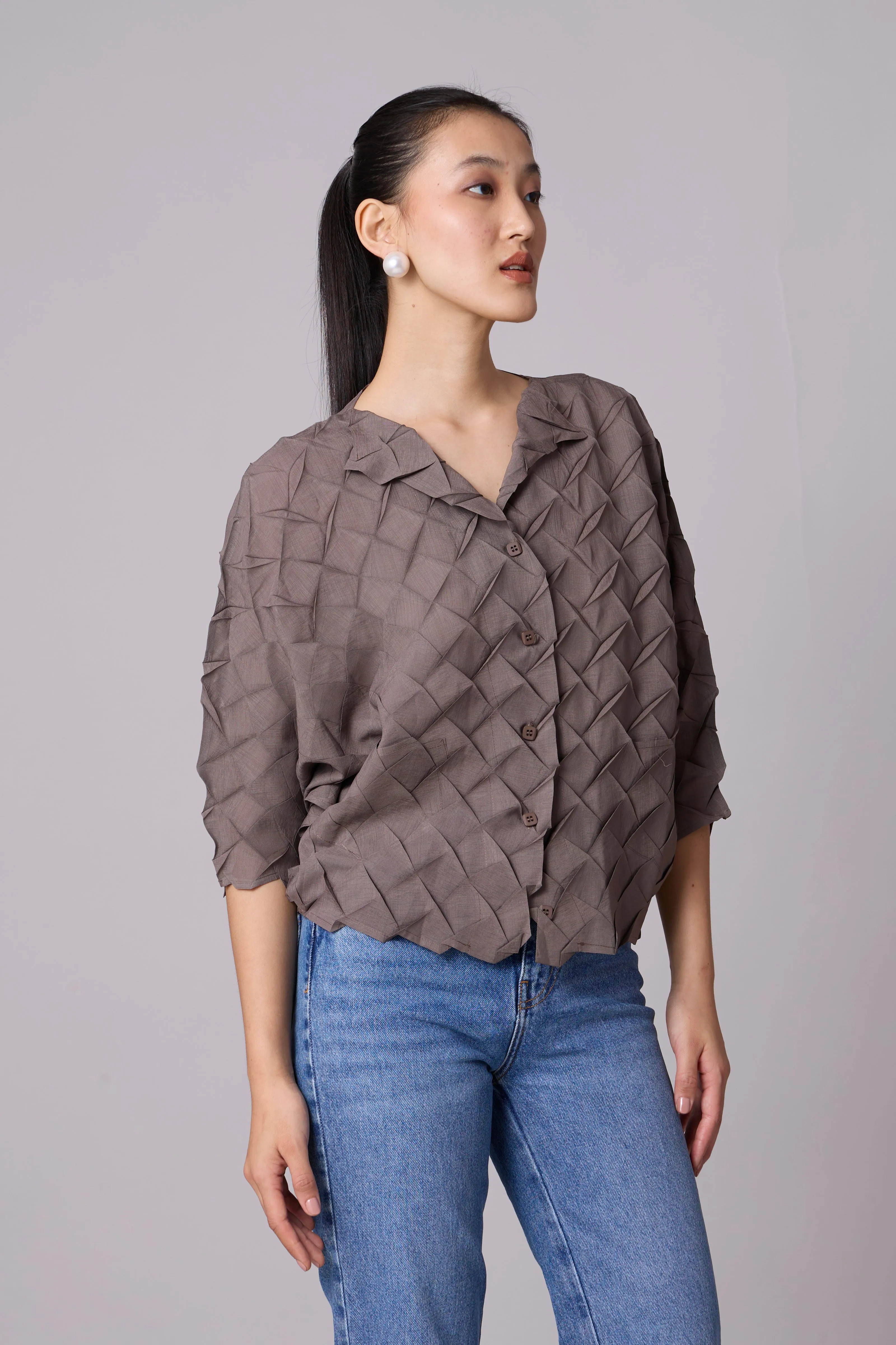 Austin Shirt - Dark Taupe