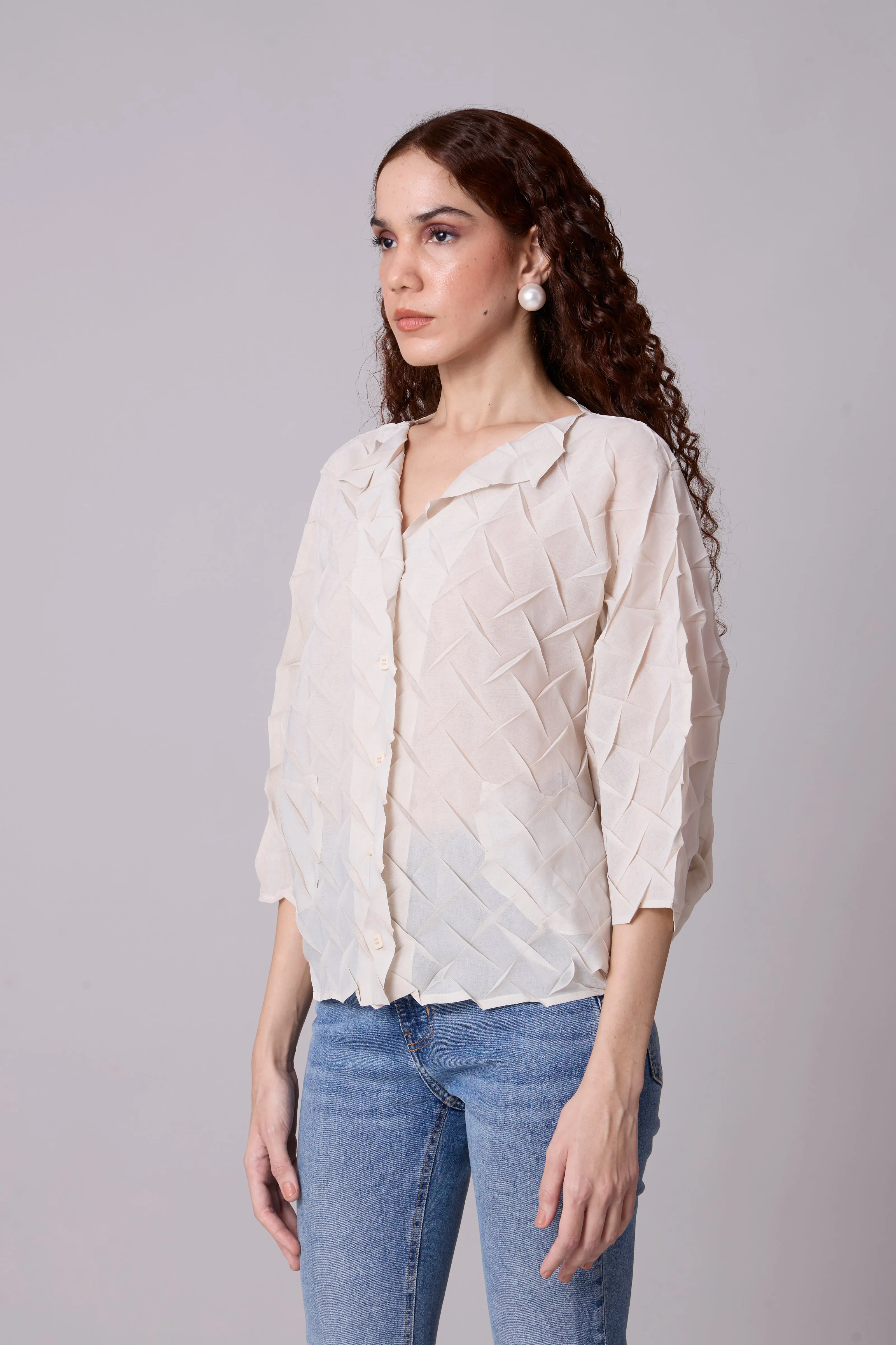 Austin Shirt - Sand Ivory