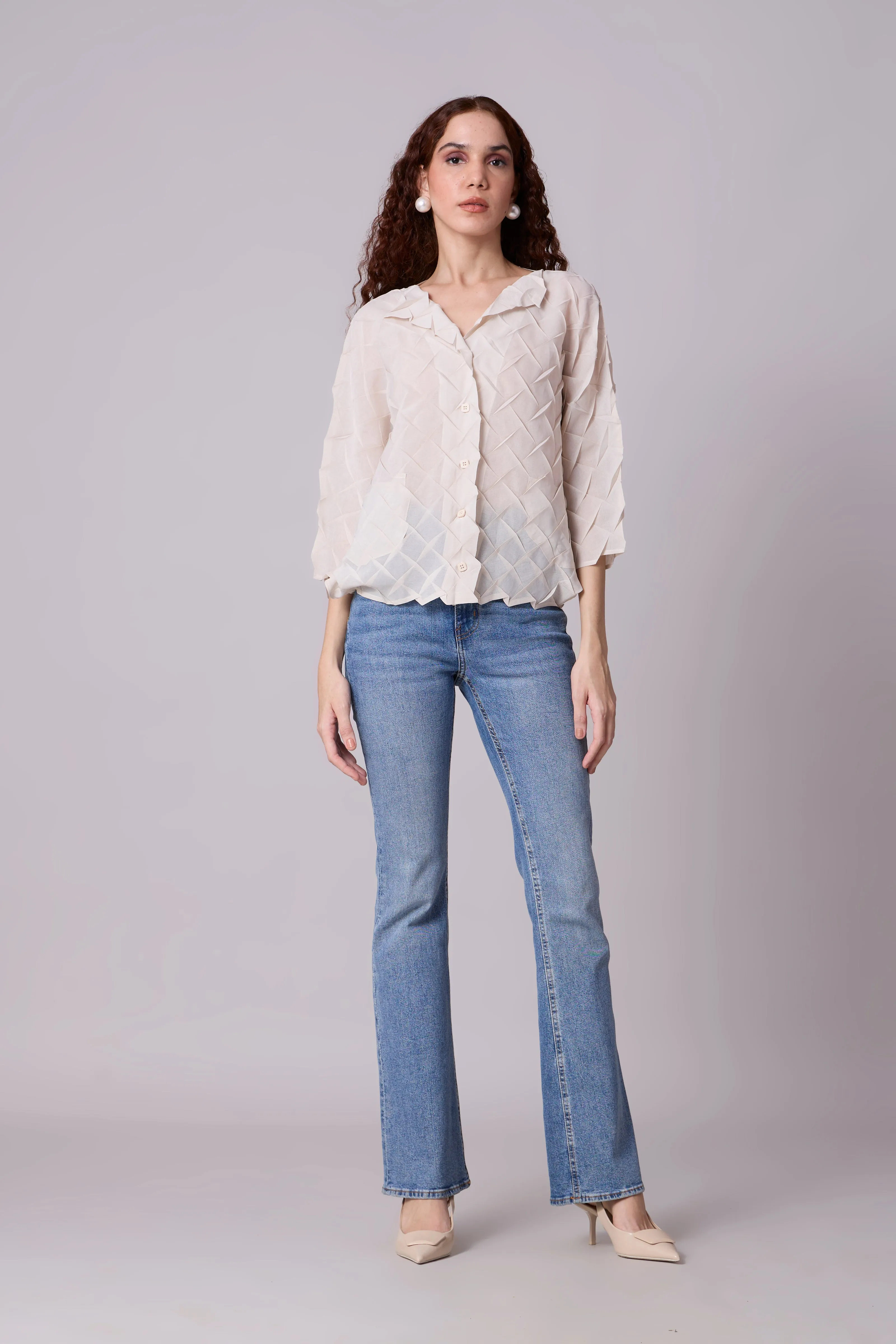 Austin Shirt - Sand Ivory