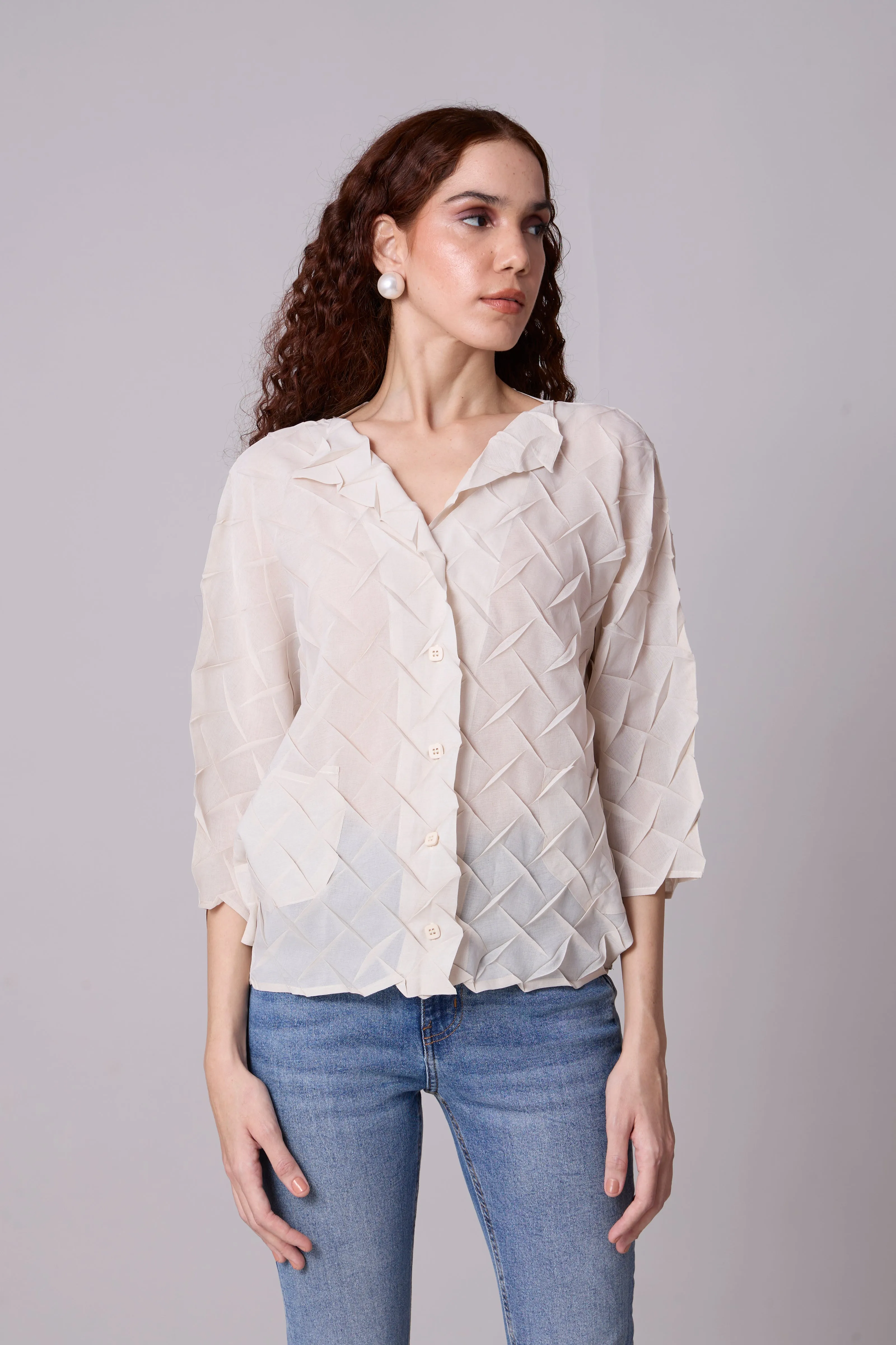 Austin Shirt - Sand Ivory