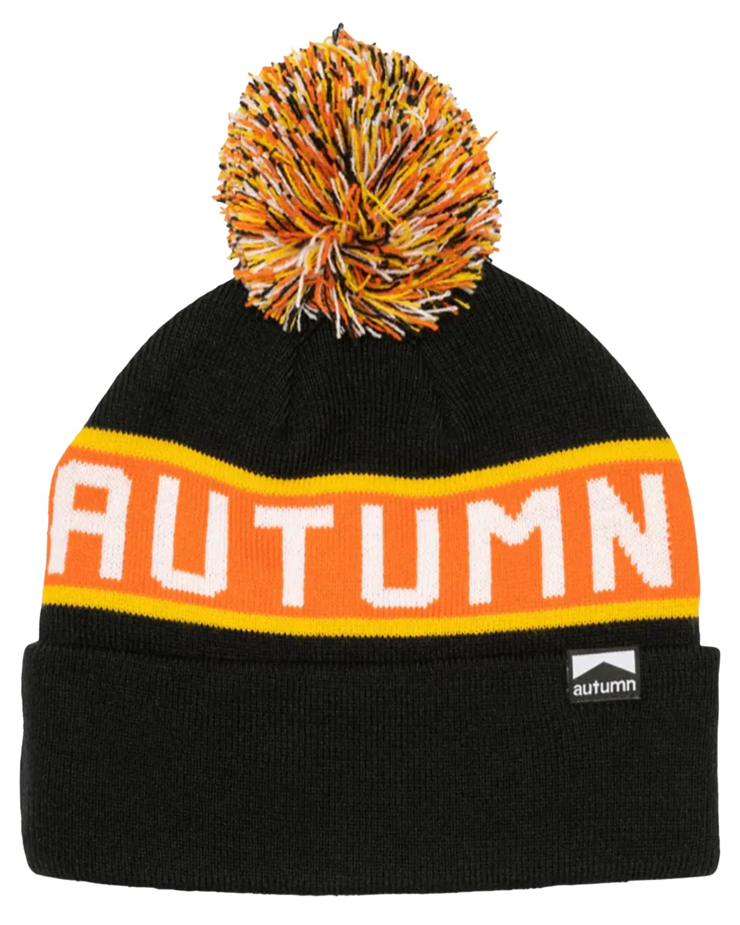 Autumn Burnout Pom Beanie - Black