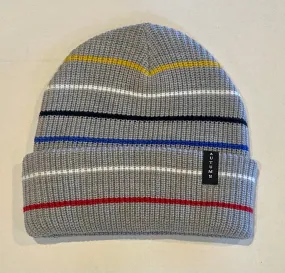 Autumn Headwear Select Multi Stripe Beanie - Grey