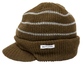 Autumn Headwear Visor Beanie - Army Green