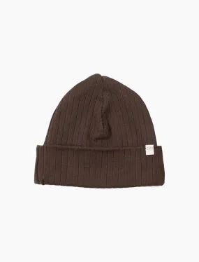 Baby Beanie in Dark Chocolate