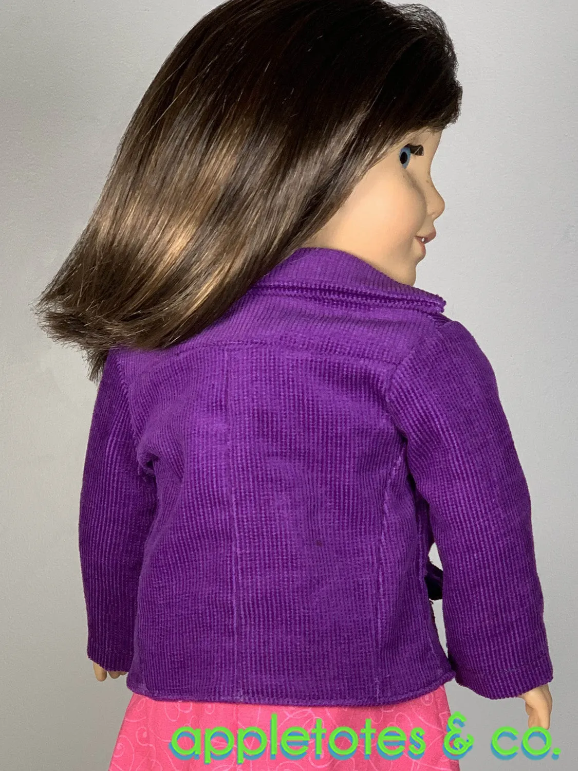 Bailey Jacket 18 Inch Doll Sewing Pattern - SVG Files Included