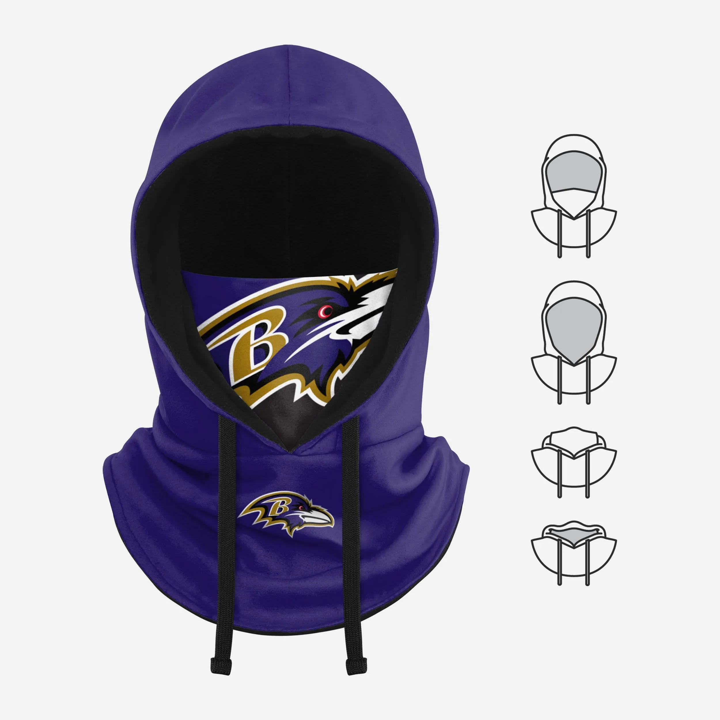 Baltimore Ravens Drawstring Hooded Gaiter