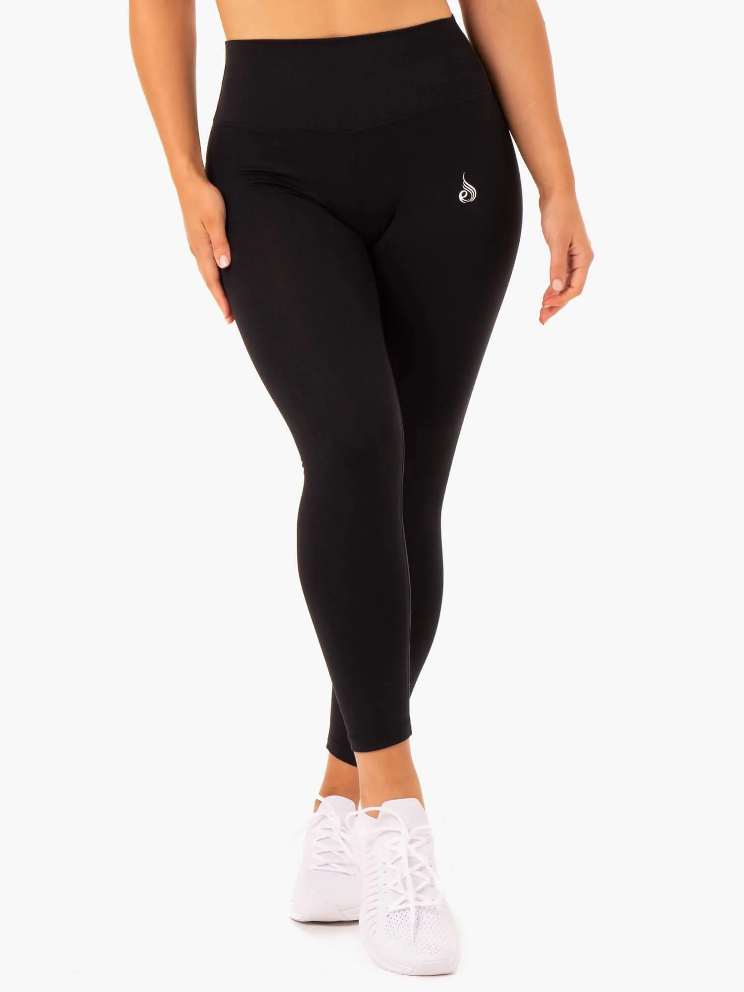 Base Full Length High Waisted Leggings - Black