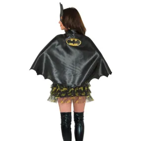 Batgirl Cape Women's Superhero Batman Logo Costume Accessory