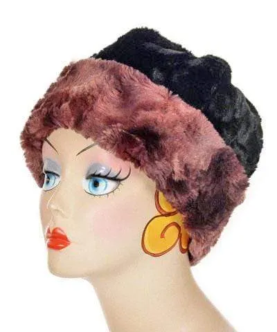 Beanie Hat, Reversible - Luxury Faux Fur in Highland (Thistle - Limited Availability)