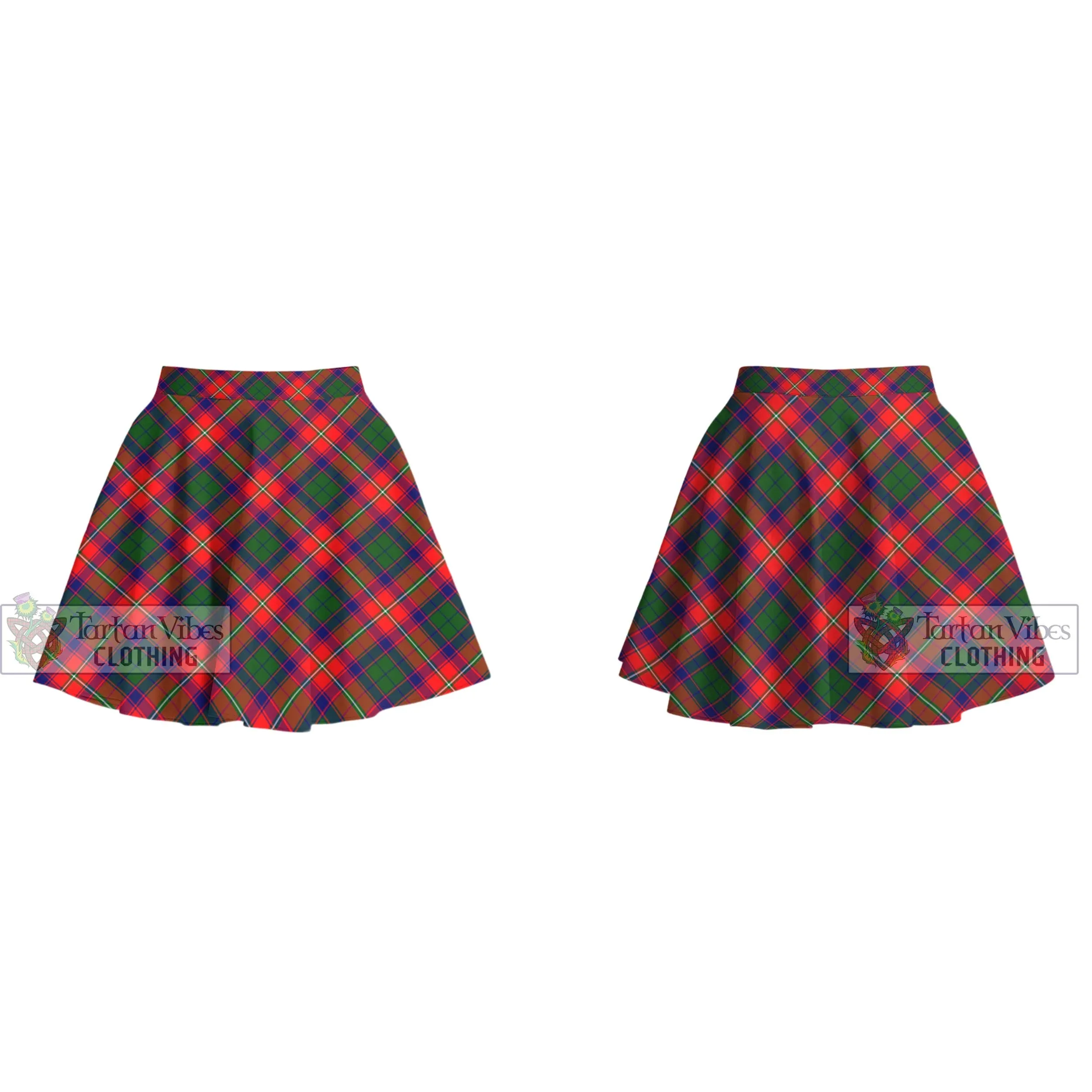 Belshes Tartan Women's Plated Mini Skirt