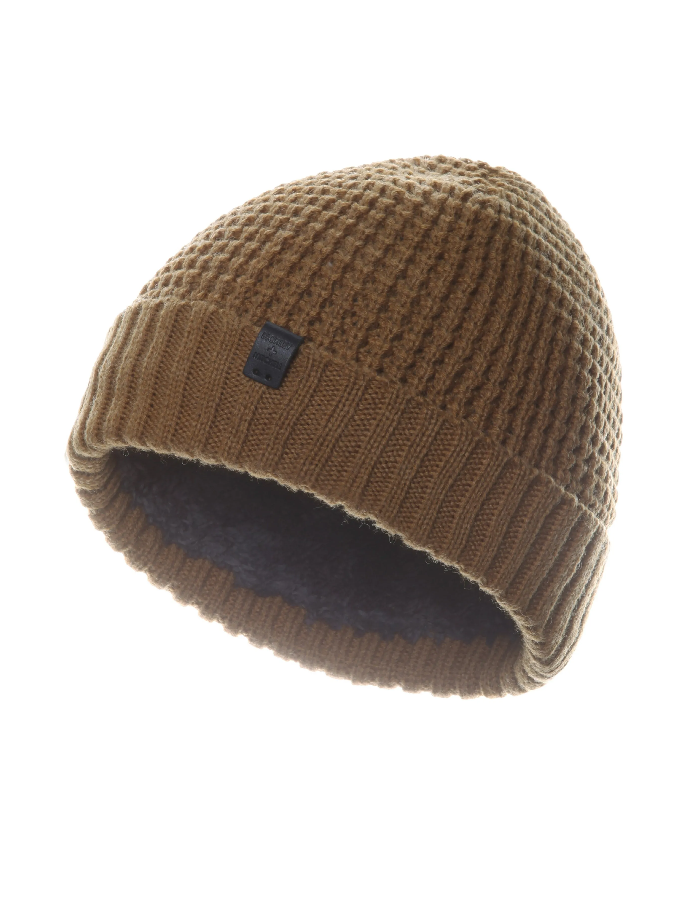 Bickley   Mitchell Sherpa Lined Interior Thick Knit Cuffed Beanie