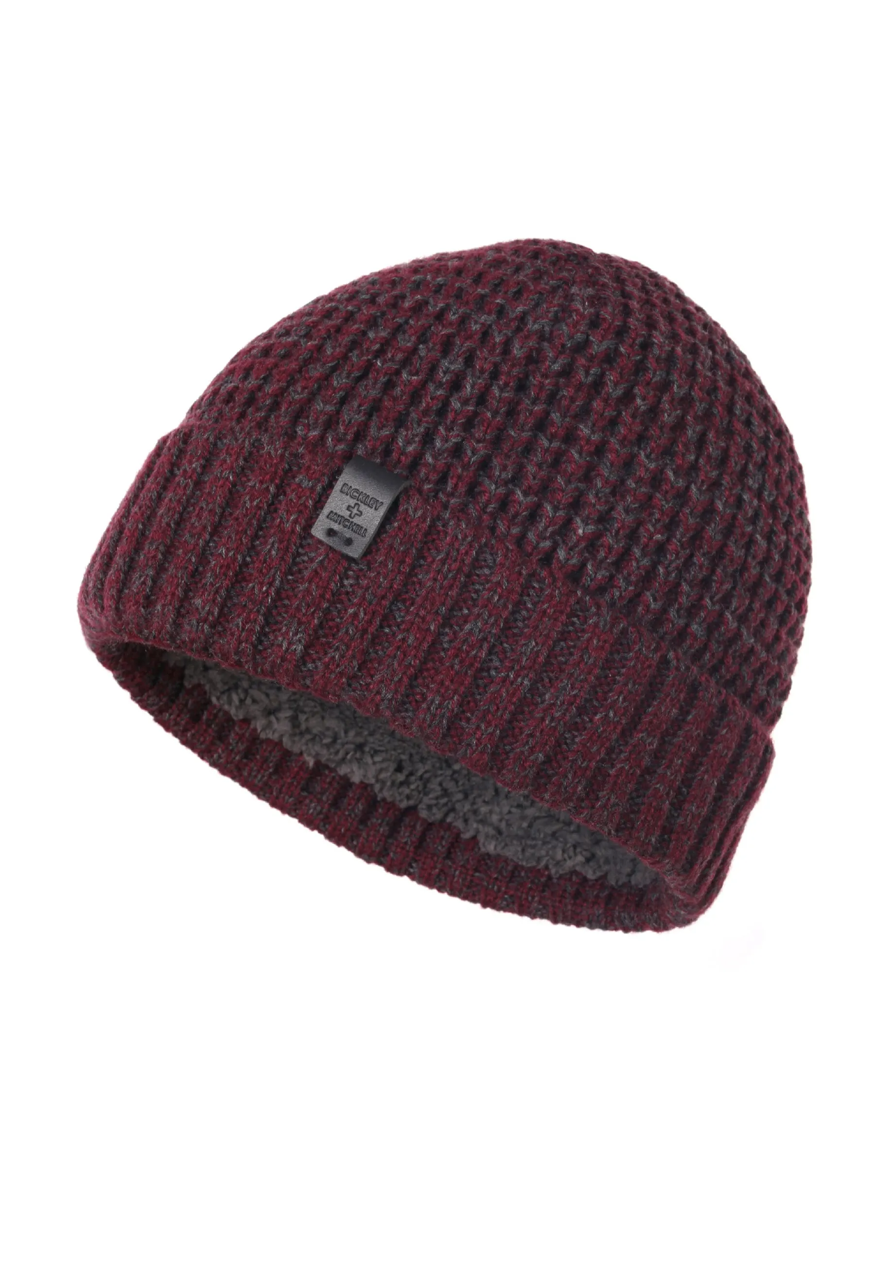 Bickley   Mitchell Sherpa Lined Interior Thick Knit Cuffed Beanie