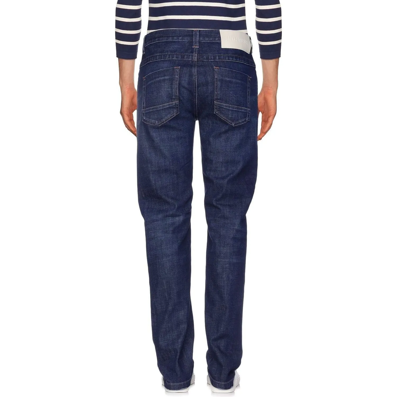 Bikkembergs Blue Cotton Men Jean