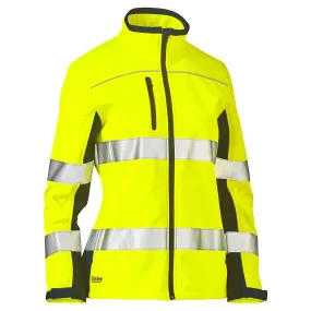 Bisley 333W6059T-YLNV/2XL ANSI Type R Class 2 Women's Contoured Softshell Jacket