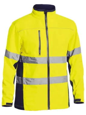 Bisley Taped Hi-Vis Soft Shell Jacket