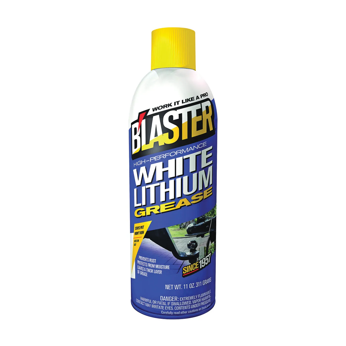 B'LASTER 16-LG Grease, 11 oz Can, White